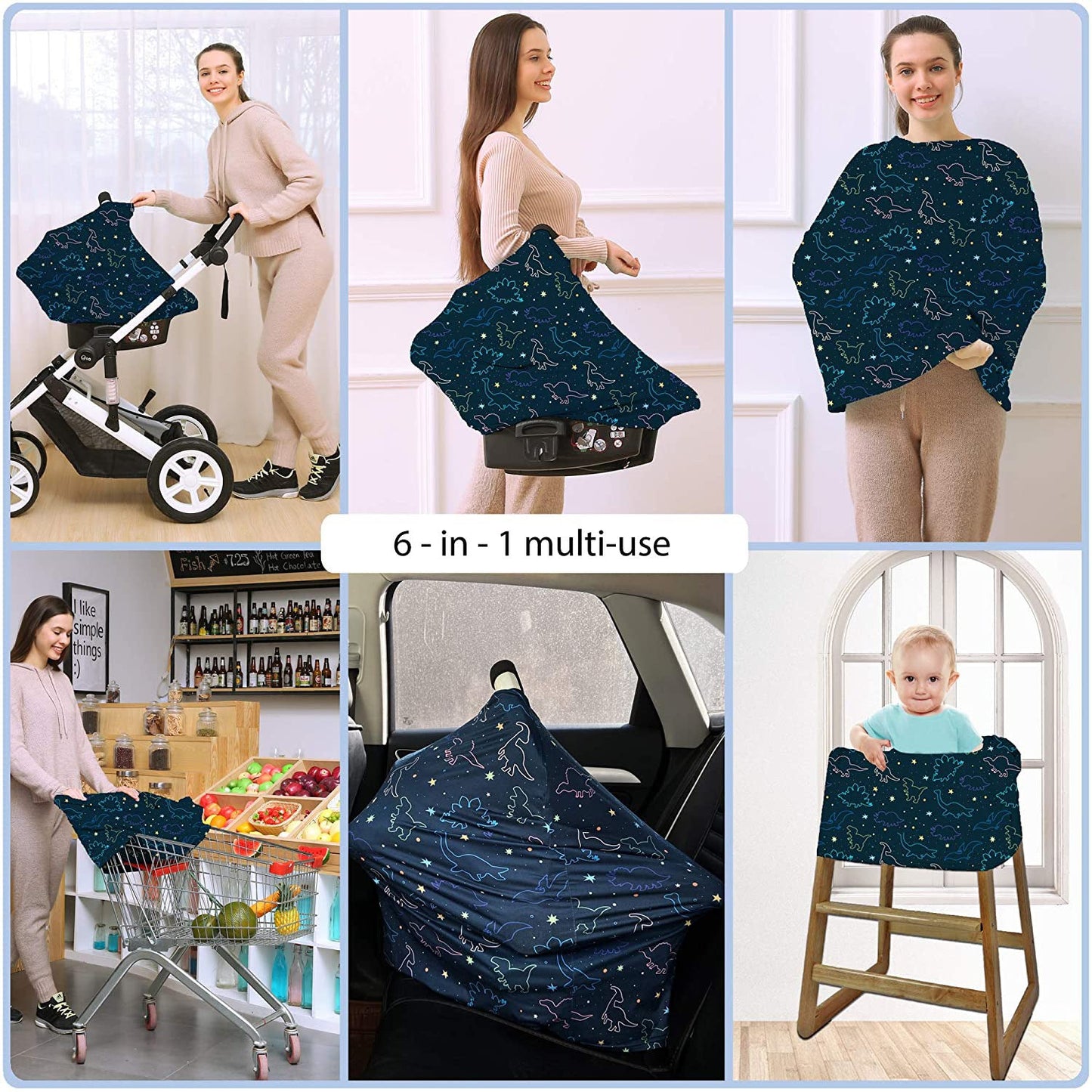 Multifunctional Baby Feeding Nursing Towel Safety Windproof Seat Visor